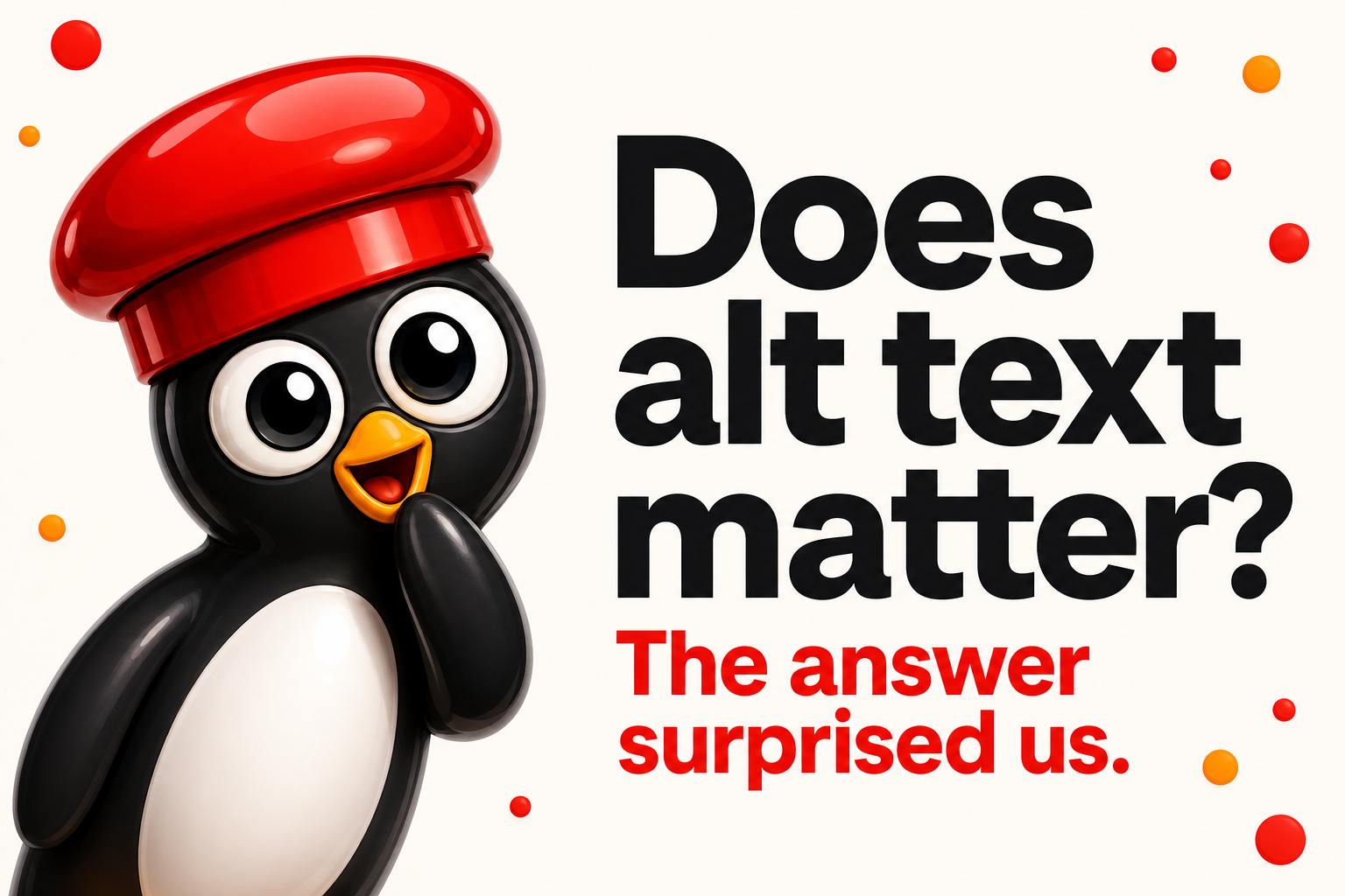 Does alt text matter? The answer surprised us.